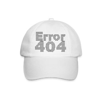 Error 404 ascii art - Baseballkappe - Weiß/Weiß - Vorne