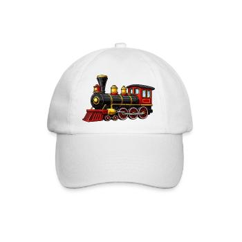 lokomotive - Baseballkappe - Weiß/Weiß - Vorne