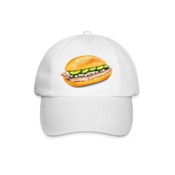Matjes Brötchen - Baseballkappe - Weiß/Weiß - Vorne