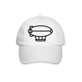 Luftschiff - Baseballkappe - Weiß/Weiß - Vorne