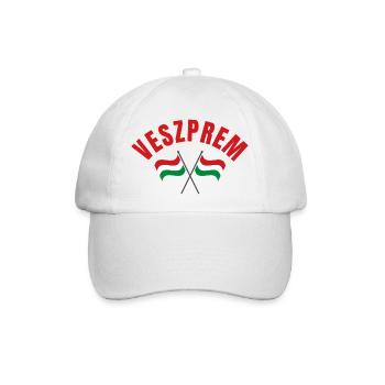 Veszprem Ungarische Flaggen - Baseballkappe - Weiß/Weiß - Vorne