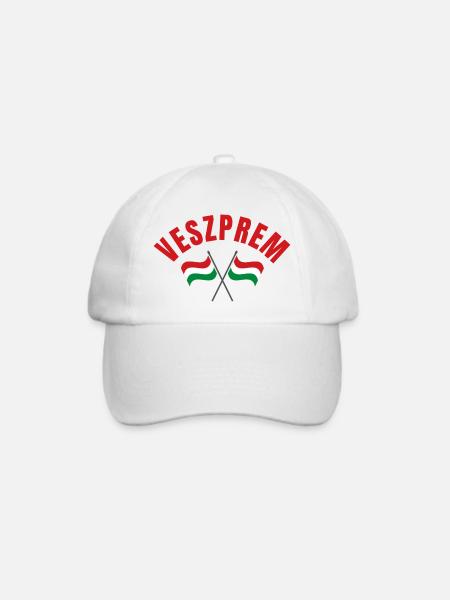 Veszprem Ungarische Flaggen - Baseballkappe - Weiß/Weiß