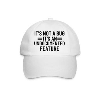 Lustiger Programmierer, Programmierer, Softwareentwickler - Baseballkappe - Weiß/Weiß - Vorne