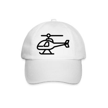 Gyrokopter - Baseballkappe - Weiß/Weiß - Vorne