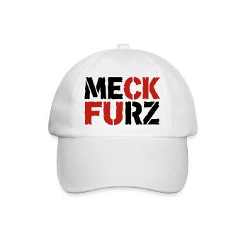 Meck Furz | Merz - nicht mein Kanzler - Baseballkappe - Weiß/Weiß - Vorne