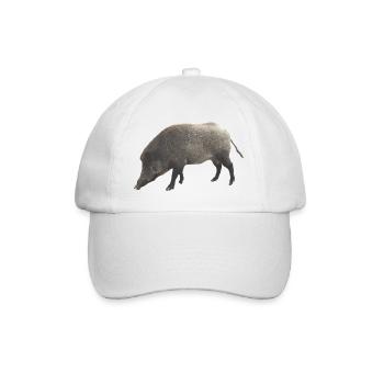Wildschwein - Baseballkappe - Weiß/Weiß - Vorne