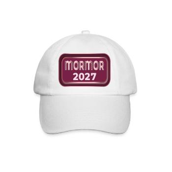 Schwedische Großmutter 2027 - Baseballkappe - Weiß/Weiß - Vorne