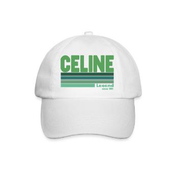 Céline-grüne Legende - Baseballkappe - Weiß/Weiß - Vorne