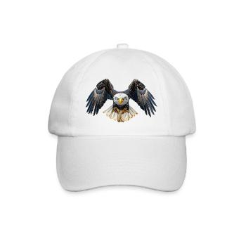Weißkopfseeadler Bald Eagle - Baseballkappe - Weiß/Weiß - Vorne