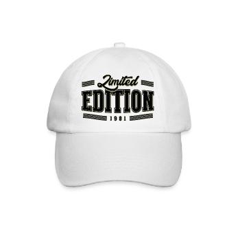 Limited Edition 1981 – 45. Geburtstag Vintage - Baseballkappe - Weiß/Weiß - Vorne