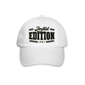 Limited Edition 1987 – 39. Geburtstag Vintage - Baseballkappe - Weiß/Weiß - Vorne
