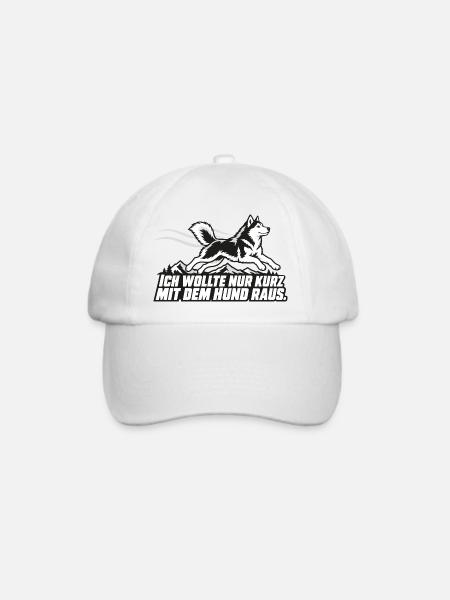 Unter einer Stunde? Nicht mit meinem Husky. - Baseballkappe - Weiß/Weiß