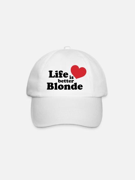 Blonde Life - Baseballkappe - Weiß/Weiß