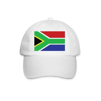 Südafrika - Baseballkappe - Weiß/Weiß - Vorne