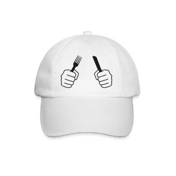 Besteck - Baseballkappe - Weiß/Weiß - Vorne