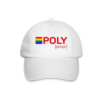 POLY [amor] - Baseballkappe - Weiß/Weiß - Vorne
