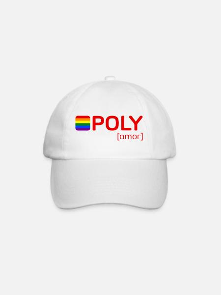 POLY [amor] - Baseballkappe - Weiß/Weiß