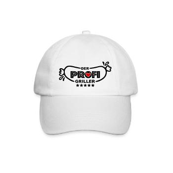 Profi Griller - Baseballkappe - Weiß/Weiß - Vorne