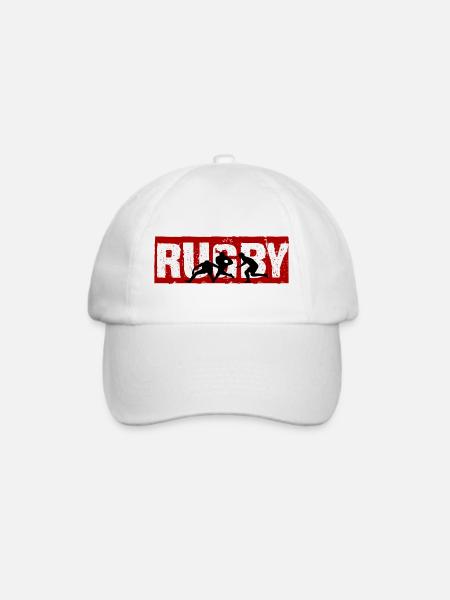 Rugby - Baseballkappe - Weiß/Weiß