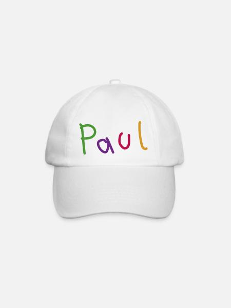 Paul - Baseballkappe - Weiß/Weiß