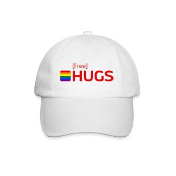 [free] HUGS - Baseballkappe - Weiß/Weiß - Vorne