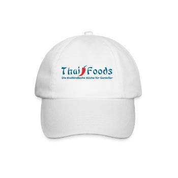 Thaifoods Die thailändische Küche für.Genießer - Baseballkappe - Weiß/Weiß - Vorne