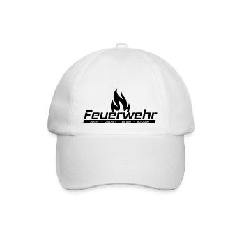 Feuerwehr - Retten, Löschen, Bergen, Schützen - Baseballkappe - Weiß/Weiß - Vorne