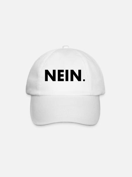 Nein - Baseballkappe - Weiß/Weiß