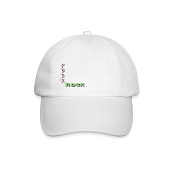 punker punk punk rock - Baseballkappe - Weiß/Weiß - Vorne