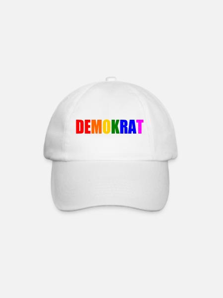 Demokrat - Baseballkappe - Weiß/Weiß