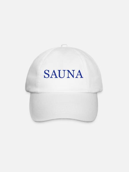 Sauna - Baseballkappe - Weiß/Weiß