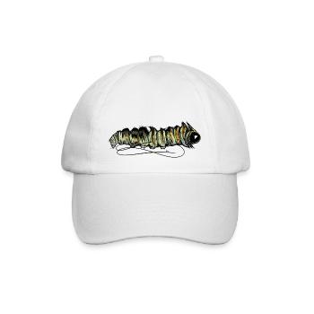 Raupe Zombie - Baseballkappe - Weiß/Weiß - Vorne