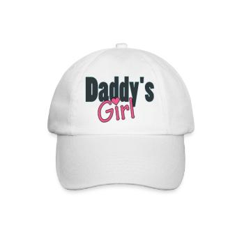 daddy's girl - Baseballkappe - Weiß/Weiß - Vorne