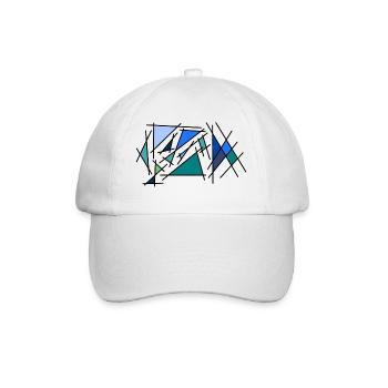 Blaues Eck - Baseballkappe - Weiß/Weiß - Vorne