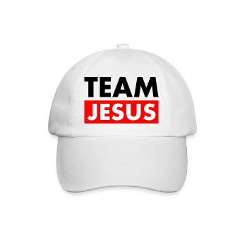 Team jesus - Baseballkappe - Weiß/Weiß - Vorne