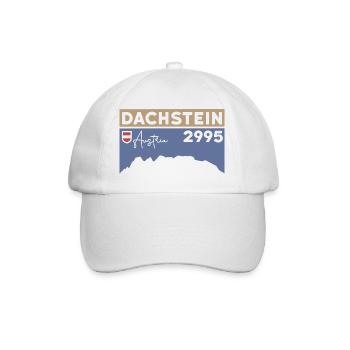 Hoher Dachstein Berge Gletscher Höhe Wanderung - Baseballkappe - Weiß/Weiß - Vorne