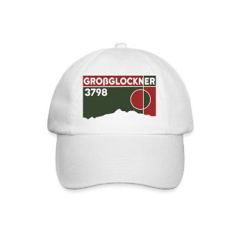 Großglockner Besteigung Finisher Bergtour Souvenir - Baseballkappe - Weiß/Weiß - Vorne