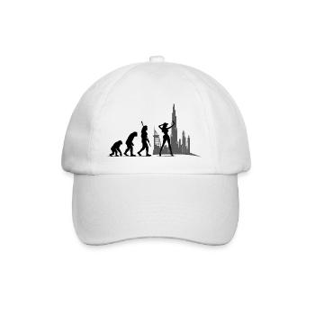 Evolution Damen Woman Influencer SozialMedia Model - Baseballkappe - Weiß/Weiß - Vorne