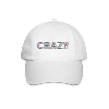 CRAZY - Baseballkappe - Weiß/Weiß - Vorne