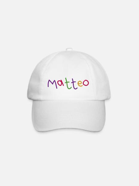 Matteo - Baseballkappe - Weiß/Weiß