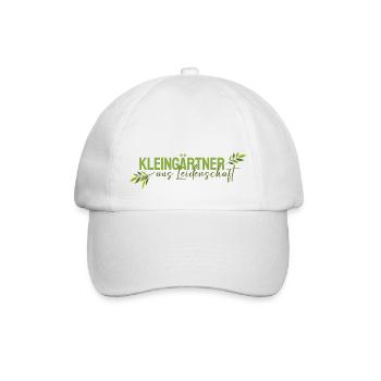 Kleingärtner aus Leidenschaft - Baseballkappe - Weiß/Weiß - Vorne