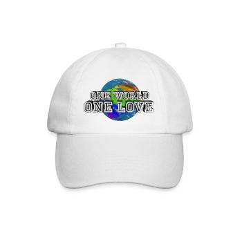 One World - One Love - Baseballkappe - Weiß/Weiß - Vorne
