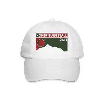 Hoher Burgstall Bergtour Klettersteig Stubaital - Baseballkappe - Weiß/Weiß - Vorne