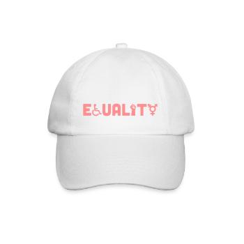 equality - Baseballkappe - Weiß/Weiß - Vorne