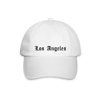 Los Angeles Schriftzug - Baseballkappe - Weiß/Weiß - Vorne