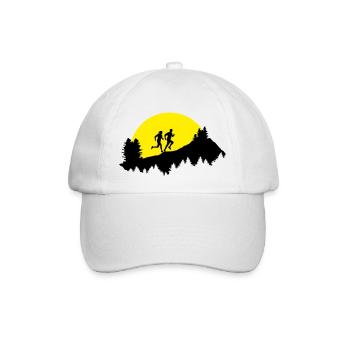 Trail running, Paar - Baseballkappe - Weiß/Weiß - Vorne