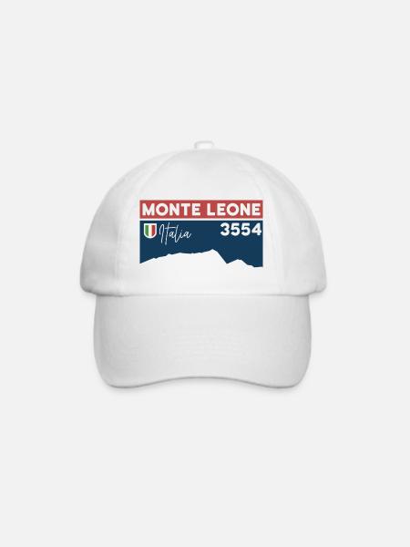Monte Leone Höhe Hochtour Besteigung Dolomiten - Baseballkappe - Weiß/Weiß