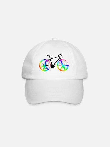 Peace bike - Baseballkappe - Weiß/Weiß