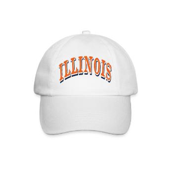 Illinois - Baseballkappe - Weiß/Weiß - Vorne