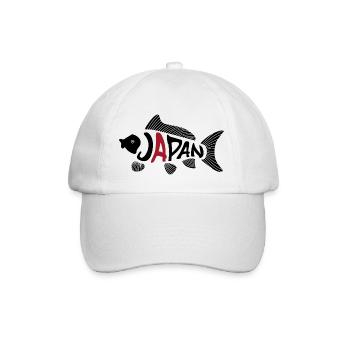 Japan Koi Fisch - Baseballkappe - Weiß/Weiß - Vorne